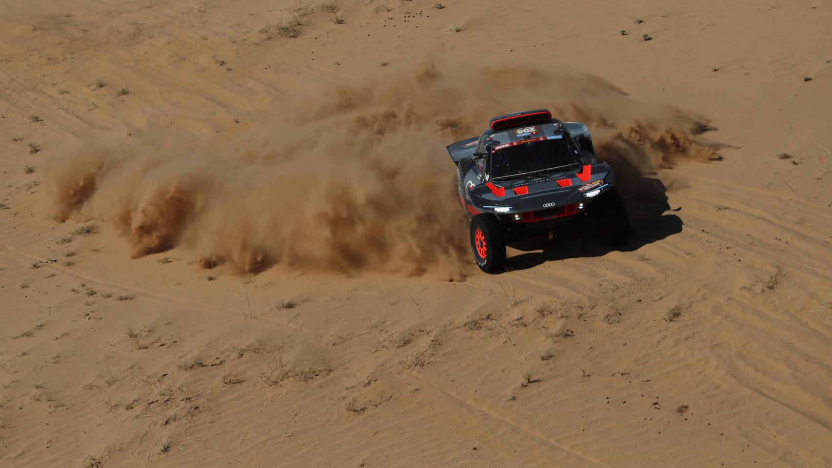 Carlos Sainz, en las dunas del Rally Dakar.