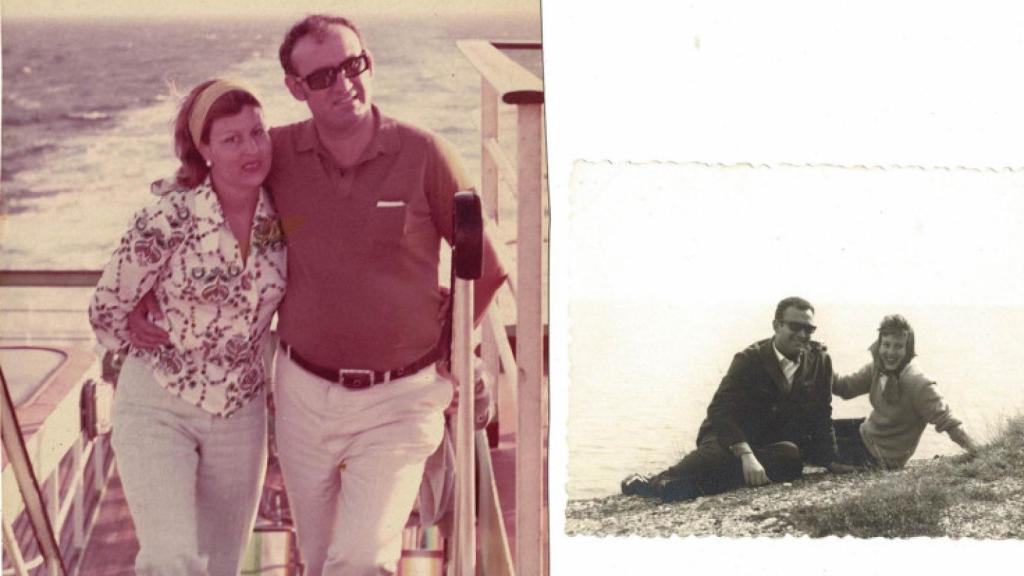 Imágenes de Paco y Elena de jóvenes.