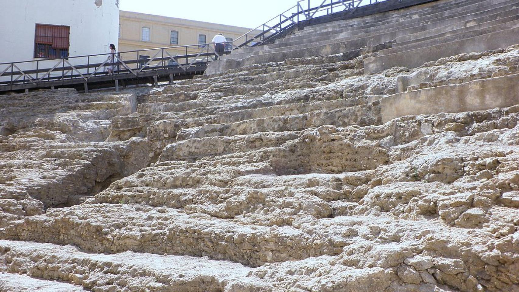 Gradas del teatro romano de Cádiz