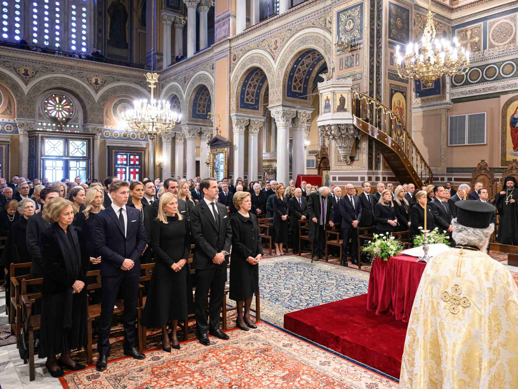 Funeral de Constantino de Grecia celebrado en 2023.