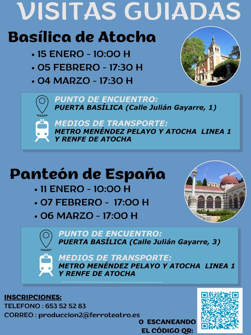 Cartel visitas guiadas Retiro.
