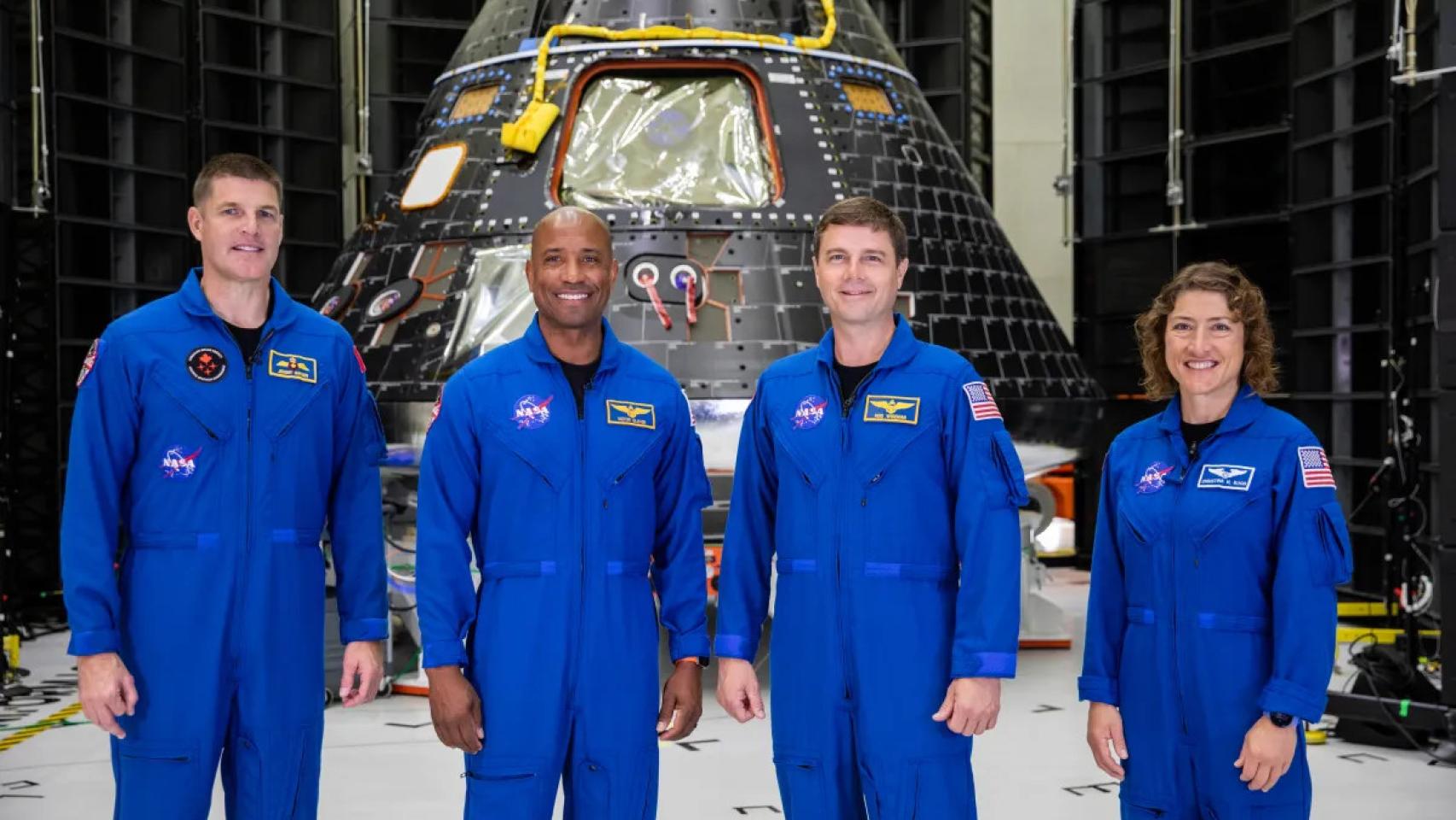 Primeros astronautas que viajarán alrededor de la Luna en el programa Artemis