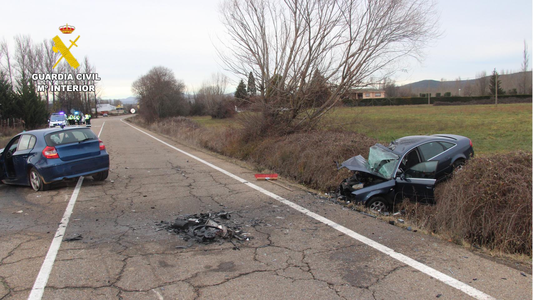 Imagen del accidente en Sariegos