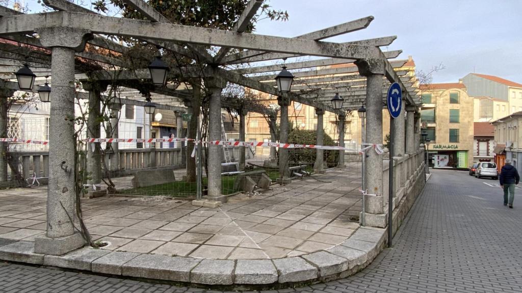 Obras en la plaza Julián Coca