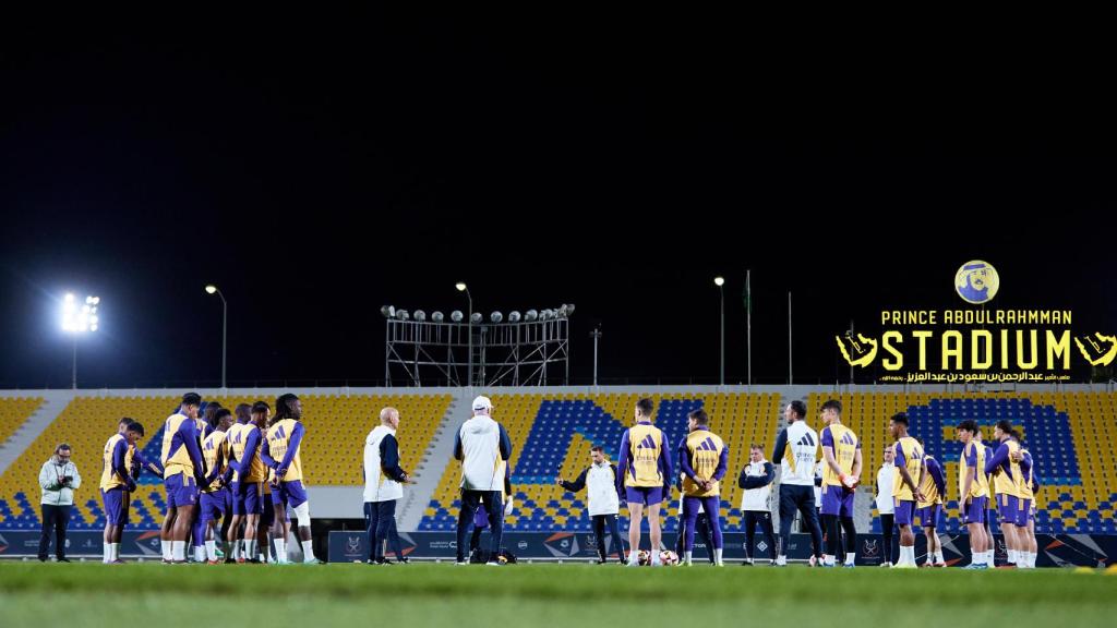 Entrenamiento del Real Madrid antes de la Supercopa de España