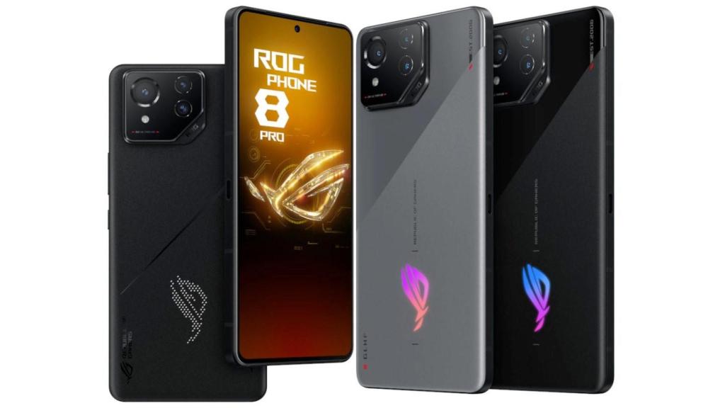 ASUS ROG Phone 8 Pro (izq) y ASUS ROG Phone 8 (der)