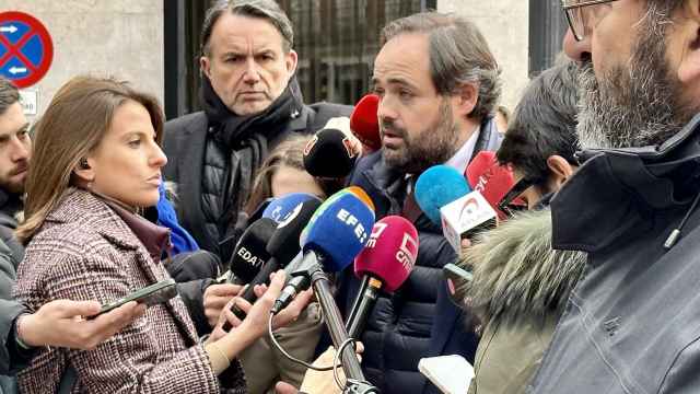 Paco Núñez, este martes ante los medios antes del Comité Ejecutivo Nacional del PP en Madrid