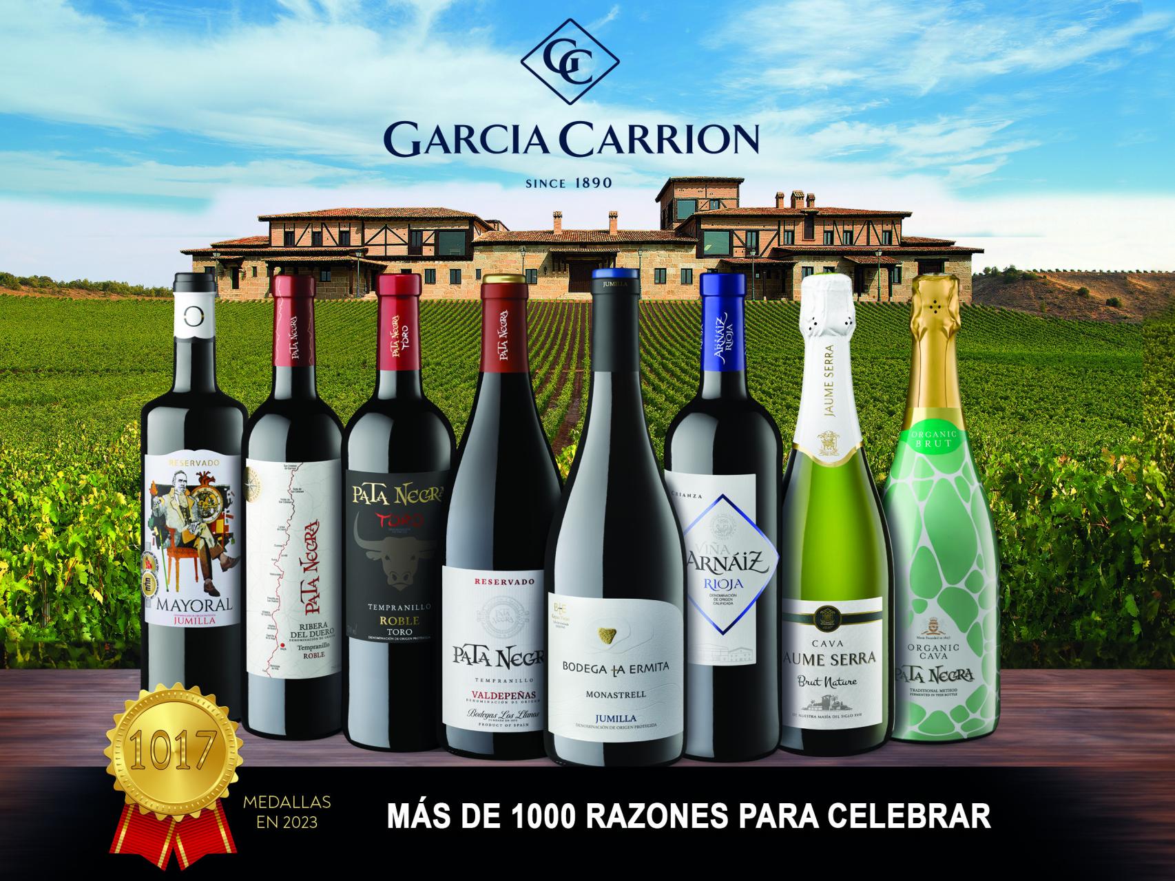 Los vinos y cavas de García Carrión superan las 638 medallas en 2020