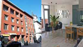 Edificio de apartamentos turísticos en la calle San Bernardo 41, junto a la Gran Vía de Madrid.