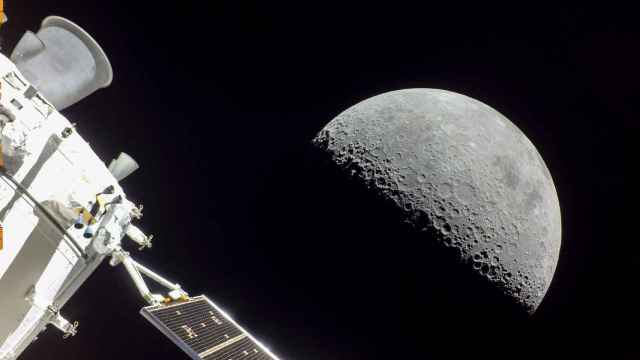 La Luna, fotografiada por la NASA.