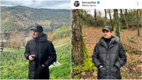 Iker Casillas estrena el 2024 en Galicia tomando vino en la Ribeira Sacra