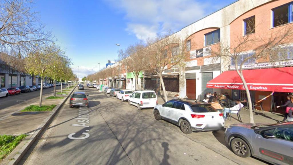 Calle Astronomía, en Nuevo Torneo, donde se produjo el suceso.