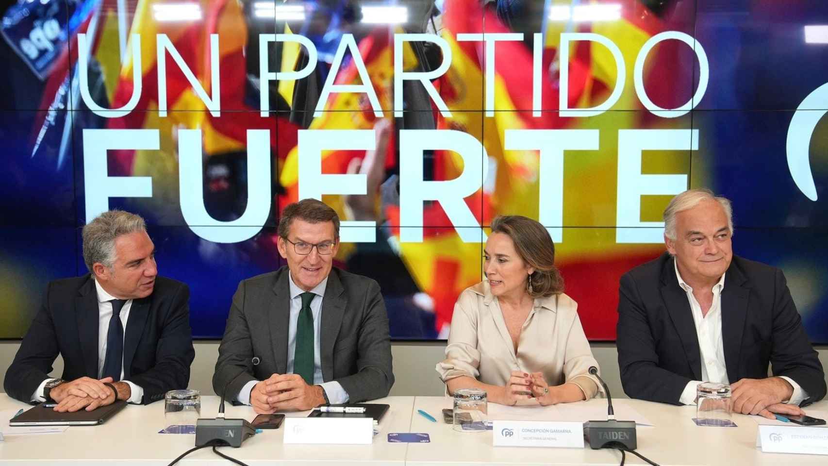 El líder del PP, Alberto Nuñez Feijóo, preside la reunión del Comité Ejecutivo Nacional del PP en Madrid.