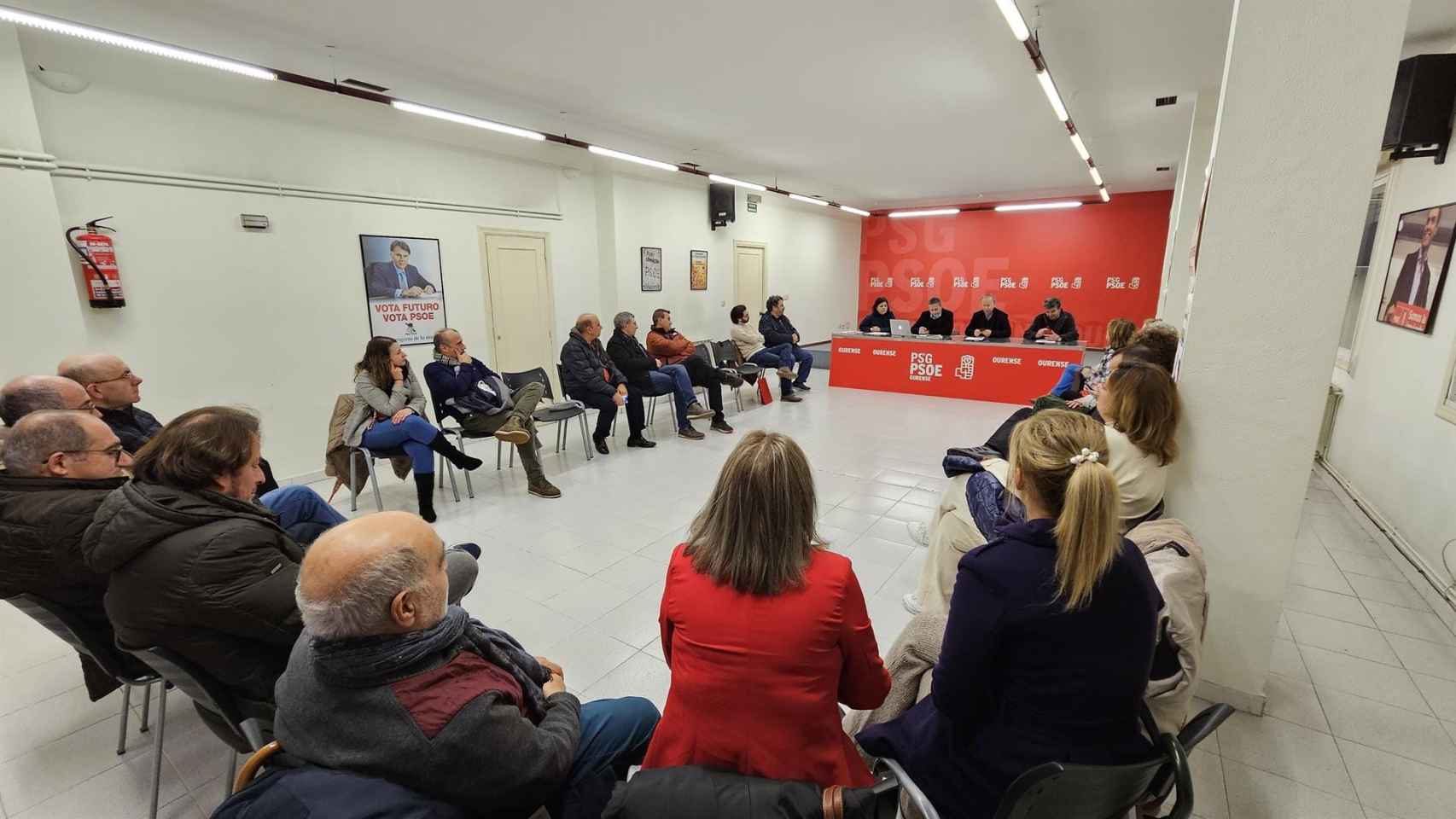 Reunión de la ejecutiva del PSOE de Ourense.
