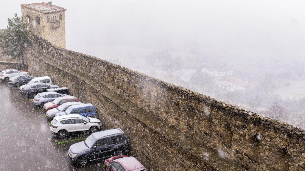 Nevada el 5 de enero en el interior de la provincia de Castellón. Efe / Andreu Esteban