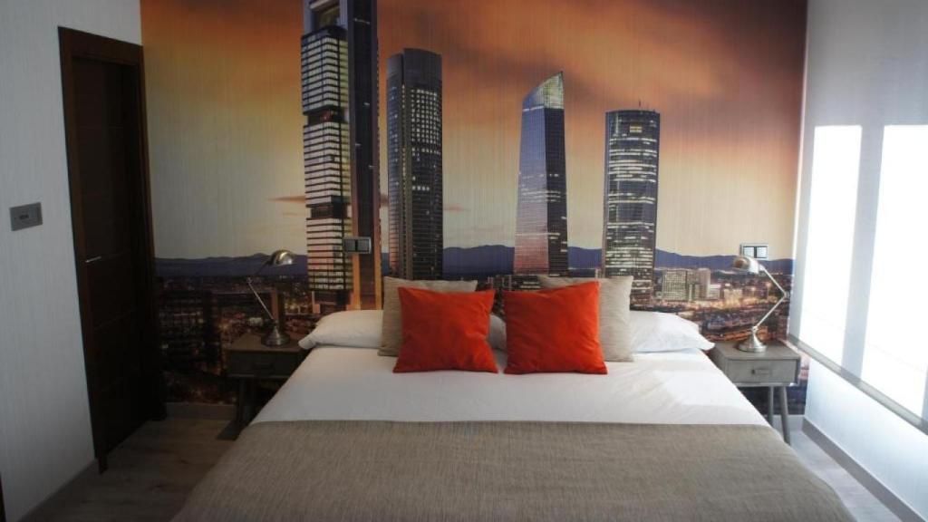 Uno de los dormitorios de Arizónica Suites en San Bernardo 41.