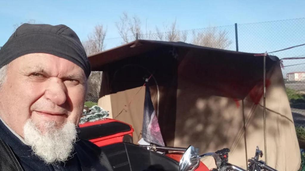 José Miguel en la campa de Pingüinos