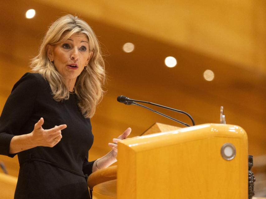 Yolanda Díaz durante su intervención.