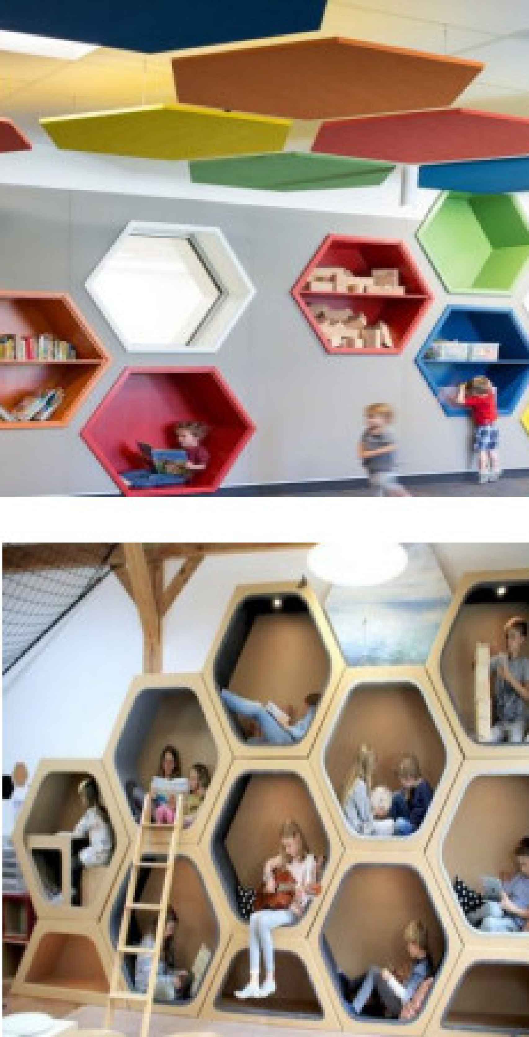 Detalles del mobiliario de la futura Sala Infantil.