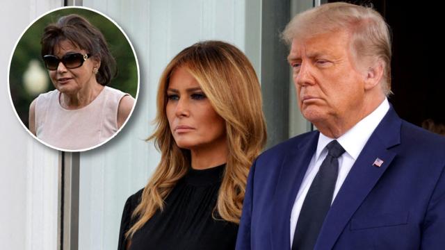 Melania y Donald Trump junto a Amalija en un fotomontaje de El Español.