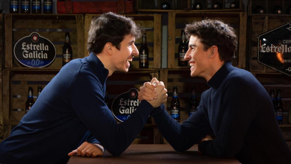 Álex y Marc Márquez, en el acto de Estrella Galicia 0,0.