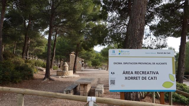 Área recreativa Xorret de Cati en Castalla, en una imagen de archivo.