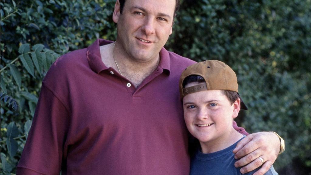 James Gandolfini y Robert Iler en 1997