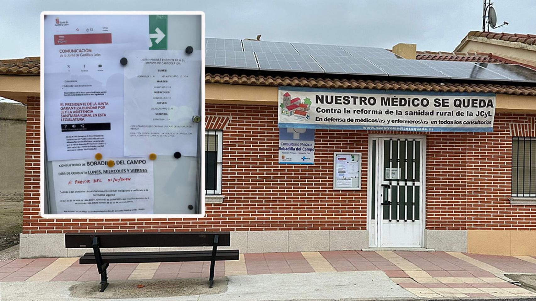 El consultorio médico de Bobadilla y la notificación de la Junta de Castilla y León