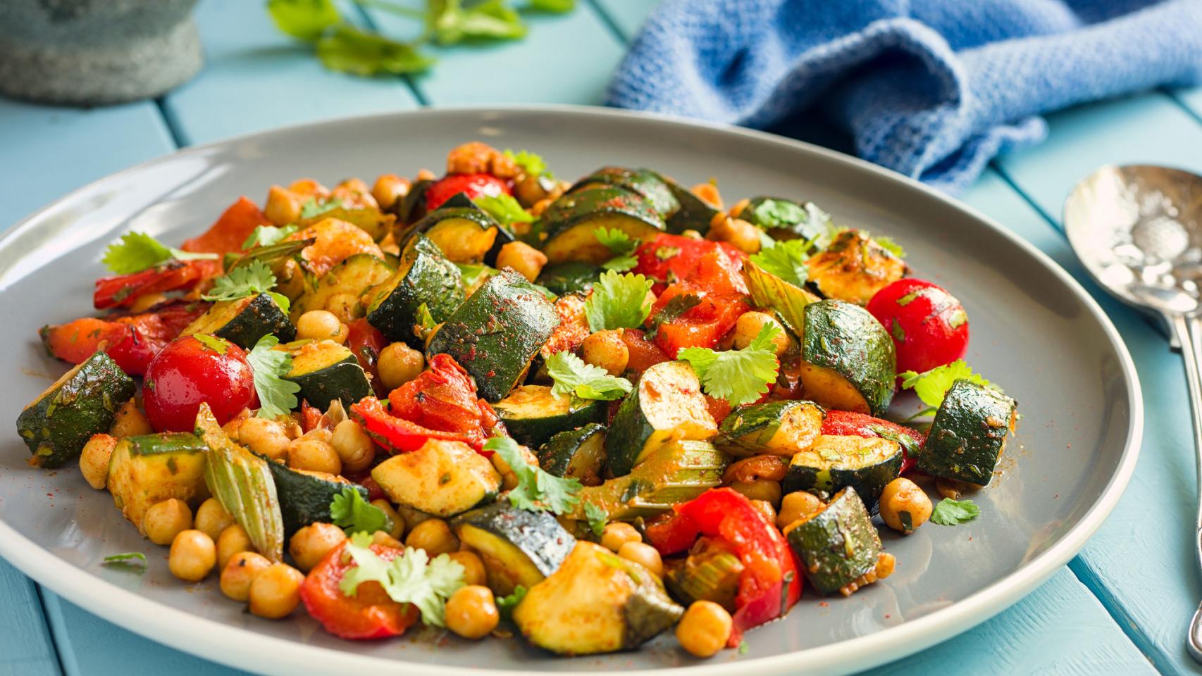 Una ensalada de garbanzos