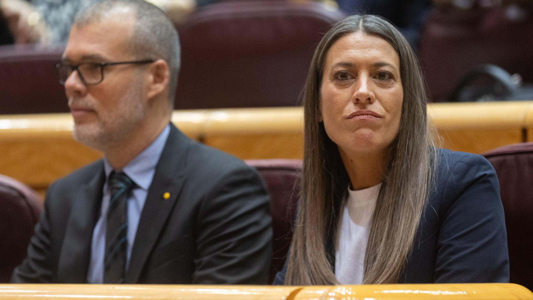 La portavoz de Junts en el Congreso, Miriam Nogueras, este miércoles durante el Pleno.