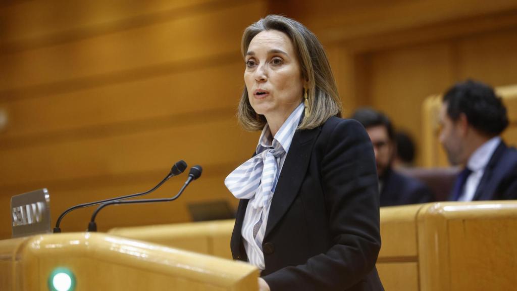 La número dos del PP, Cuca Gamarra, este miércoles en el Senado.