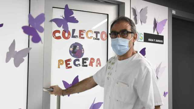 Manuel Vicente Calvo, coordinador del aula educativa del Hospital Universitario de Guadalajara .