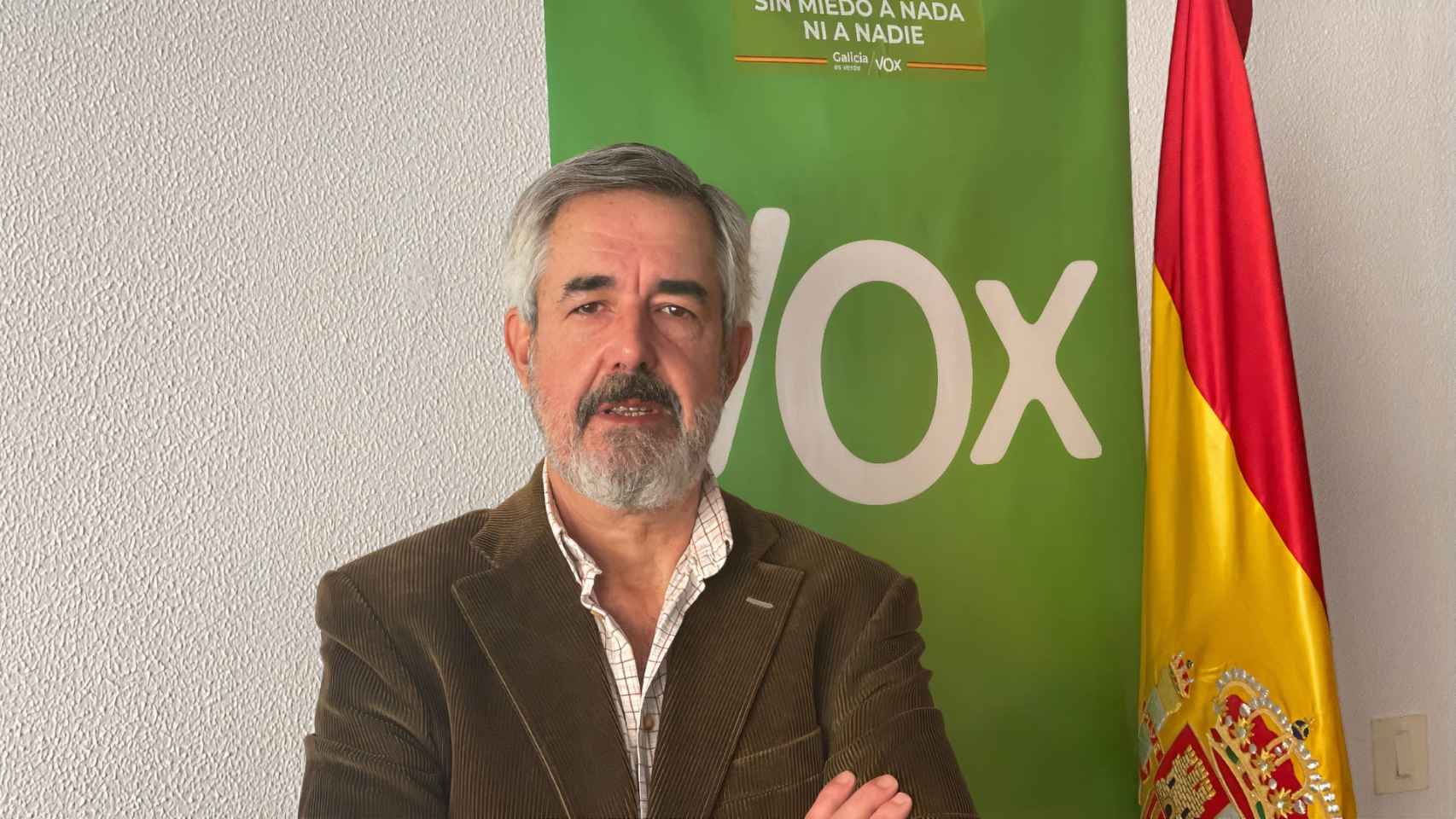 Álvaro Díaz-Mella, candidato de Vox a la Xunta de Galicia.