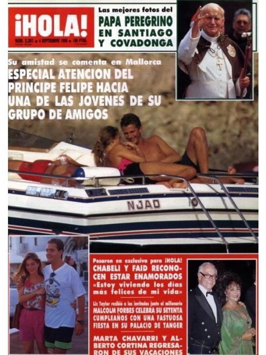 La portada de '¡HOLA!' que destapó el romance de Felipe e Isabel.