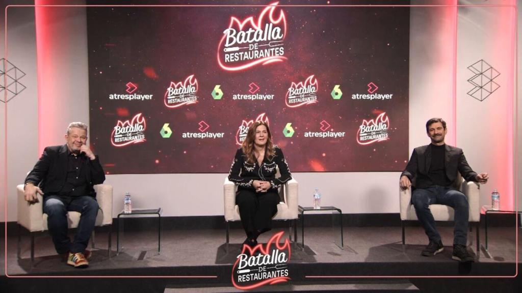 Imagen de la rueda de prensa de 'Batalla de restaurantes'.