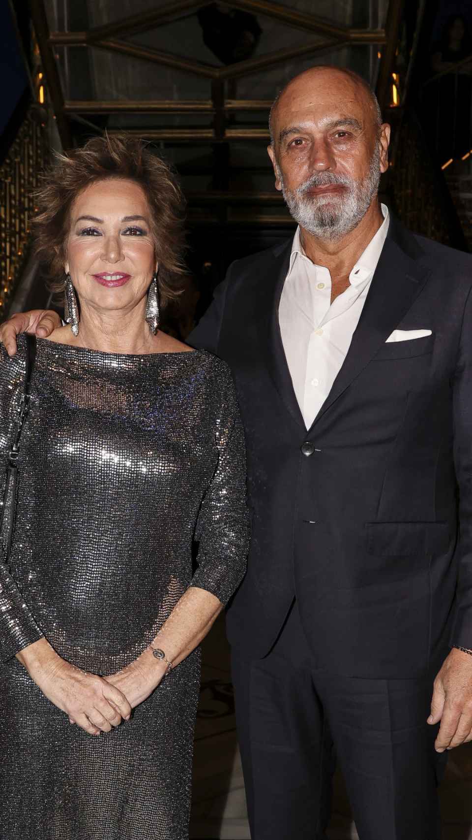 Ana Rosa Quintana y su marido, Juan Muñoz, en diciembre de 2023.