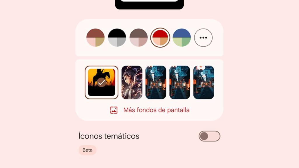 Iconos temáticos en Android