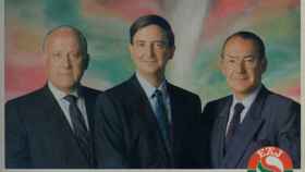 Arzalluz, Anasagasti y Ardanza, en un viejo cartel electoral del PNV.