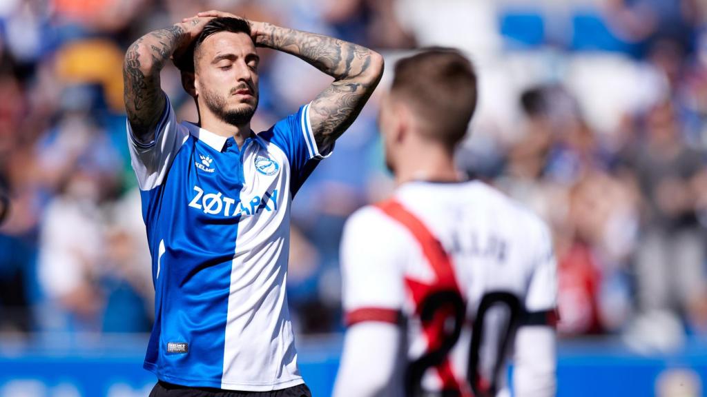 Joselu Mato, durante su etapa en el Alavés