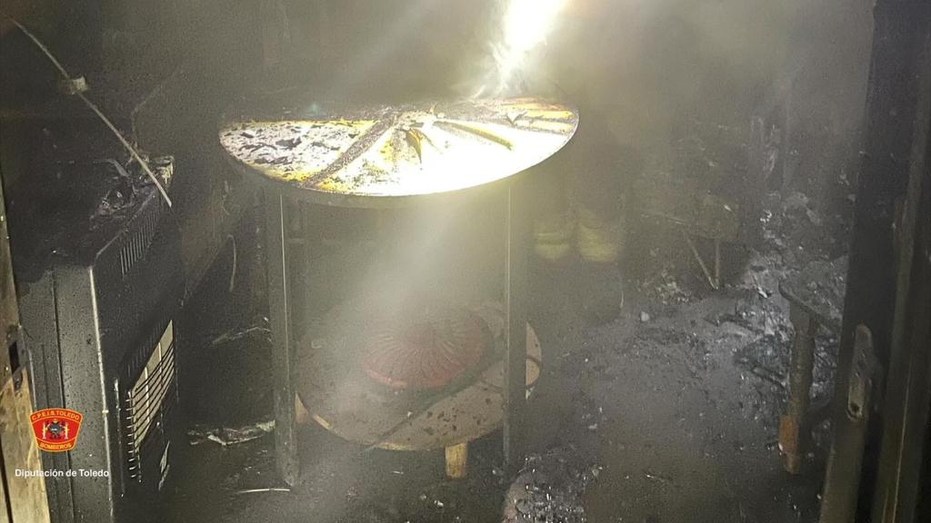 Incendio en Talavera de la Reina. Foto: CPEIS Toledo.