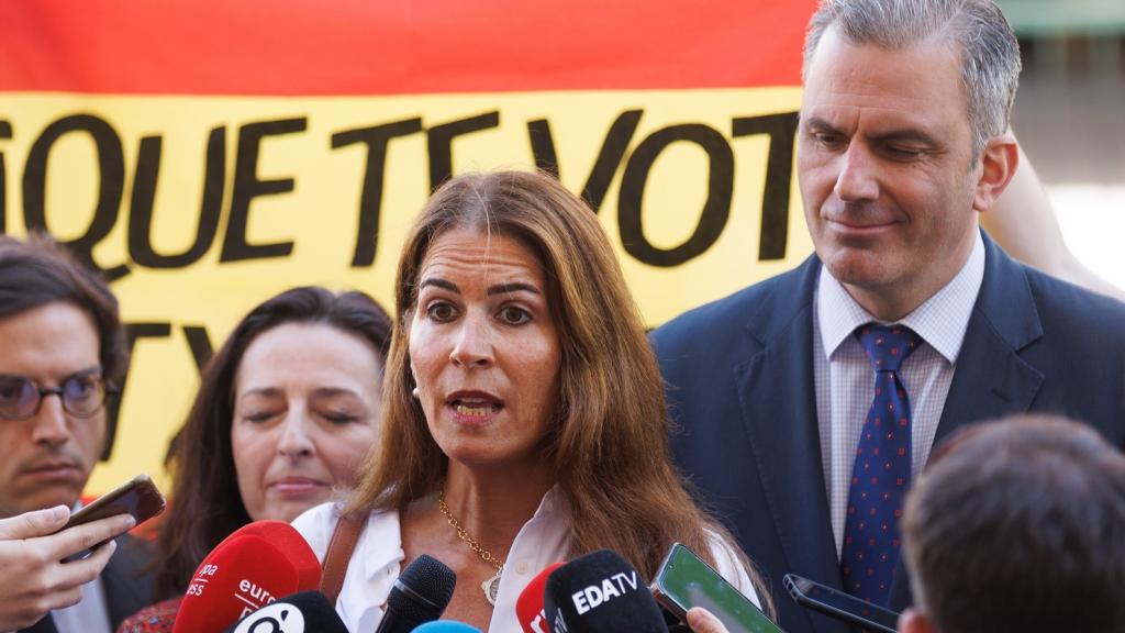 Carla Toscano y Javier Ortega Smith en una imagen de archivo.