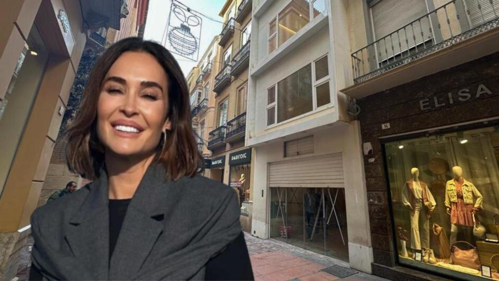 Un montaje de Vicky Martín Berrocal  y el local donde abrirá su tienda.