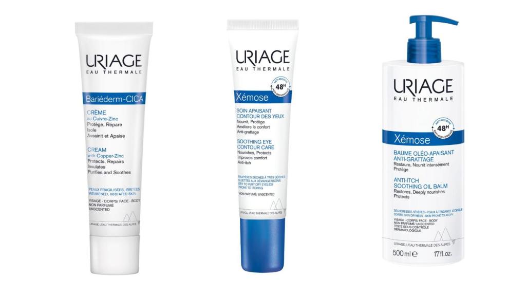 Productos de cuidado de la piel de Uriage.