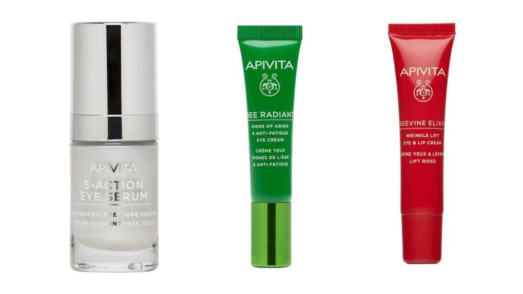 Cremas para el contorno de los ojos de Apivita.