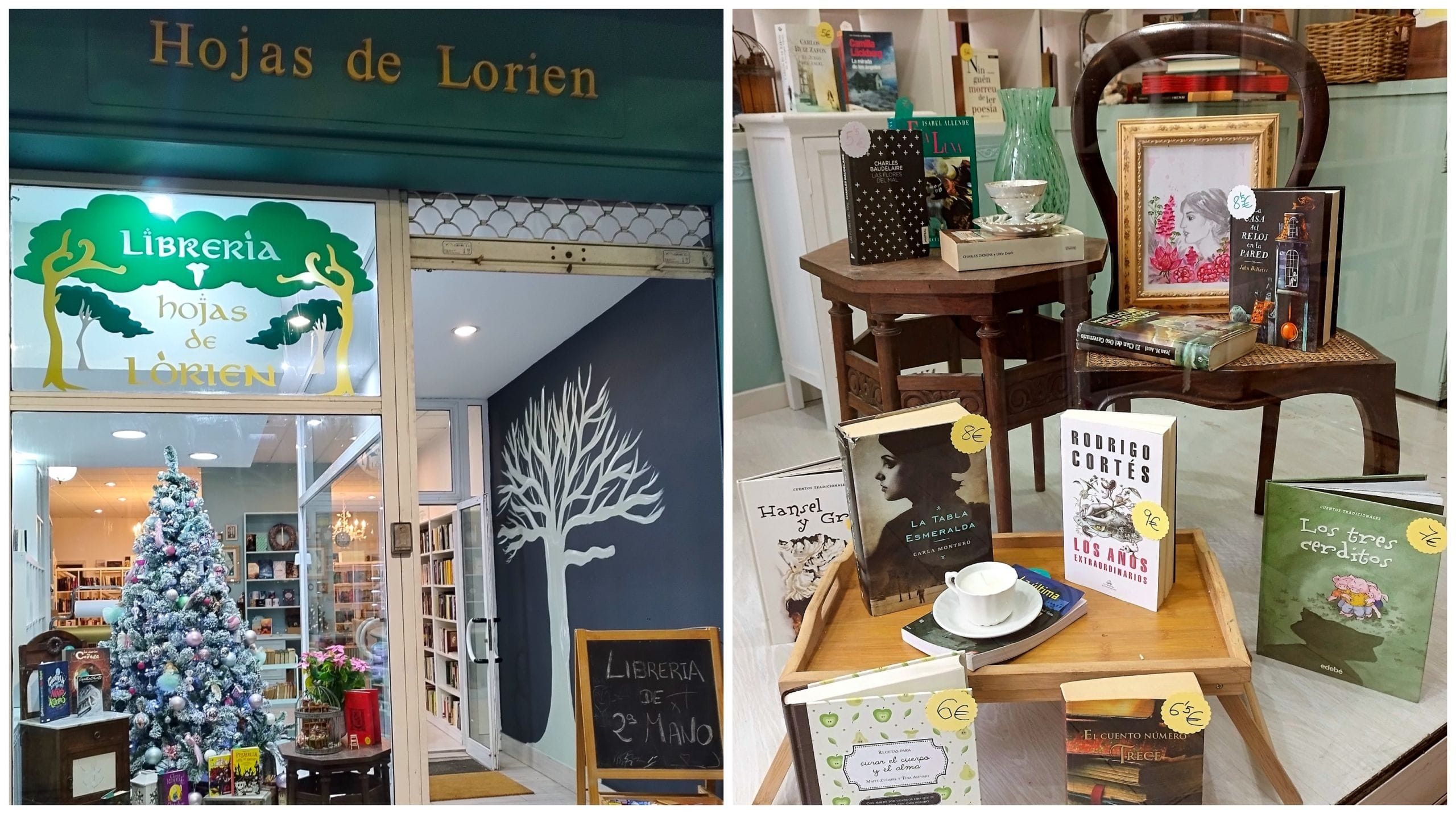 Hojas de Lorien, librería de segunda mano en Vilagarcía de Arousa. Foto: Cedida