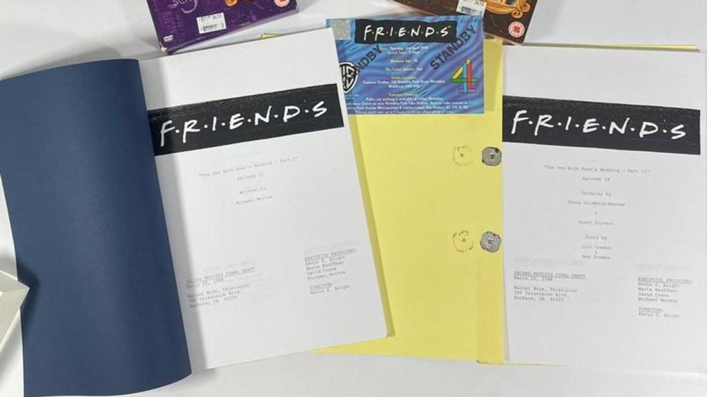 Guiones de 'Friends' en subasta