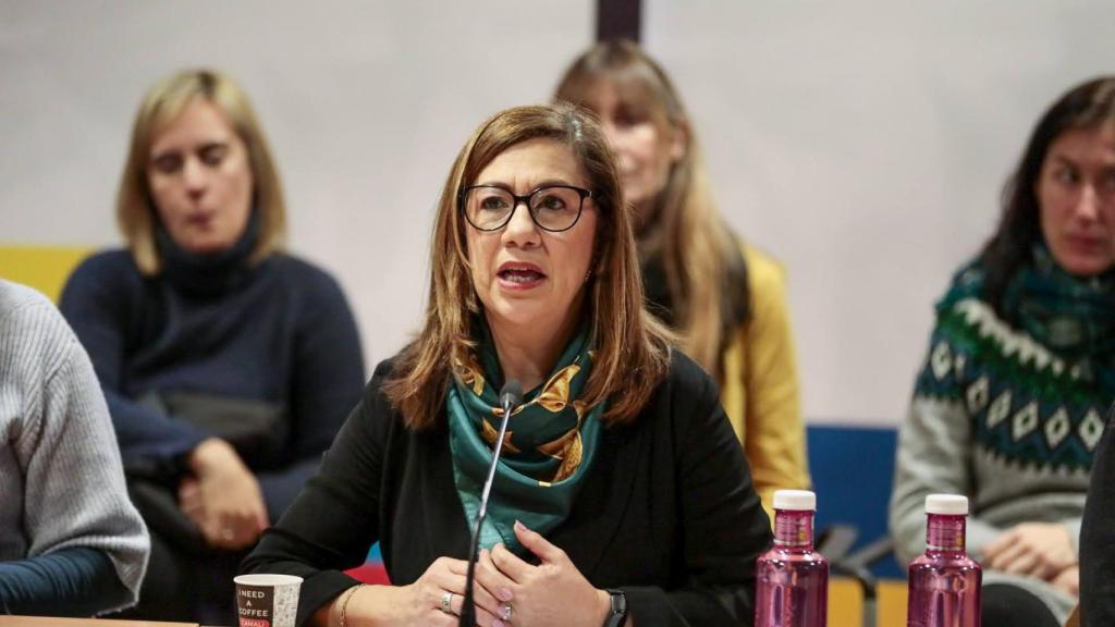 Cristina Gómez Palomo, presidenta del CERMI CLM, durante su intervención.