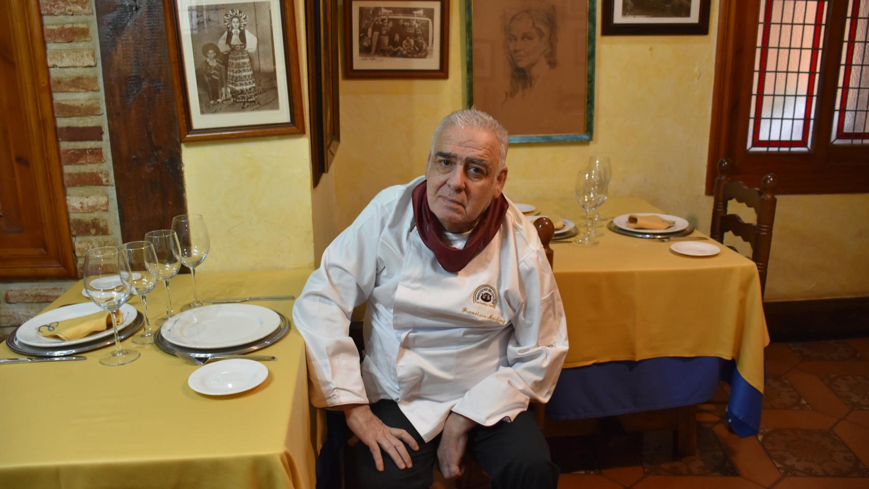 Francisco Martínez en su restaurante La Criolla