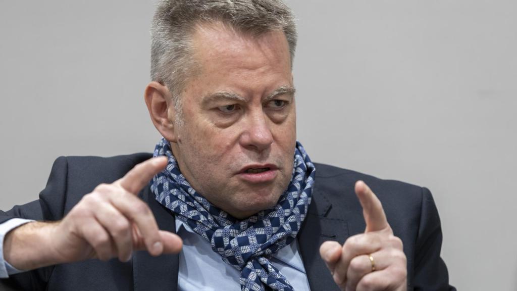 El CEO de Essca, Jean Charroin, en un momento de la entrevista con este diario.