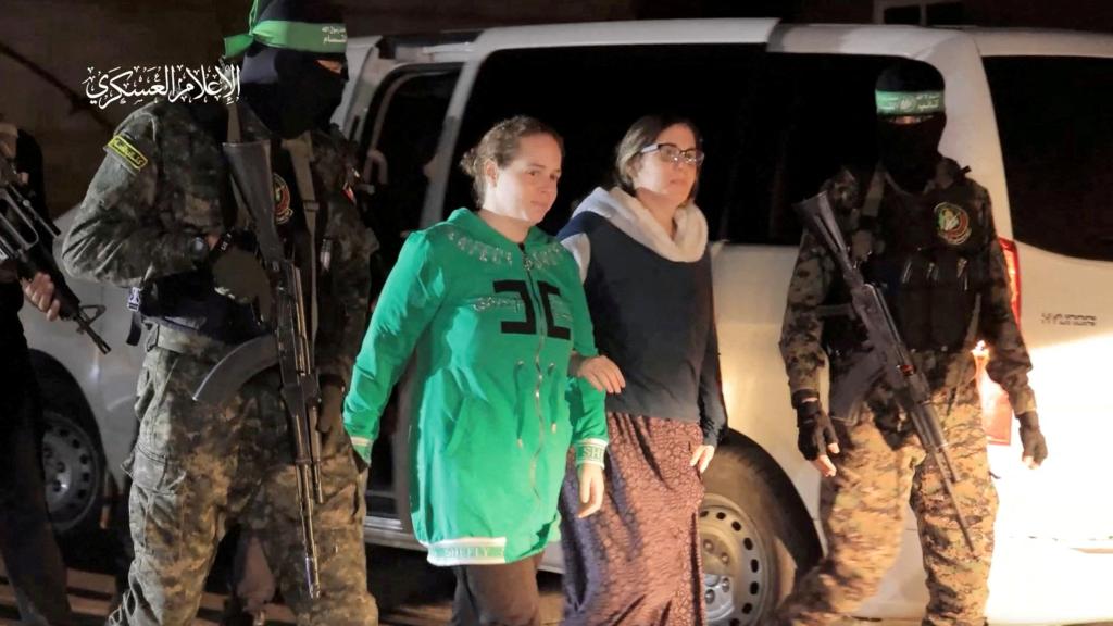 Rehenes israelíes liberados por Hamás